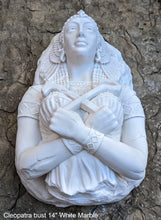 Load image into Gallery viewer, Egyptian Cleopatra fragment torso Sculptural wall relief bust www.Neo-Mfg.com 14&quot;
