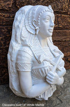 Load image into Gallery viewer, Egyptian Cleopatra fragment torso Sculptural wall relief bust www.Neo-Mfg.com 14&quot;
