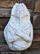 Load image into Gallery viewer, Egyptian Osiris fragment torso Sculptural wall relief bust www.Neo-Mfg.com 14&quot;
