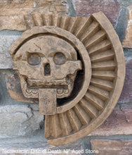 Load image into Gallery viewer, History Aztec Maya Artifact Carved Teotihuacan Disc of Death Sculpture Statue 12&quot; Tall www.Neo-Mfg.com Wall art
