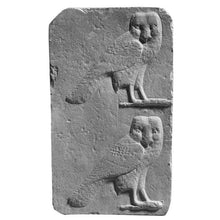 Load image into Gallery viewer, History Egyptian Owl stele owls Sculptural wall relief www.Neo-Mfg.com 7" Museum preproduction
