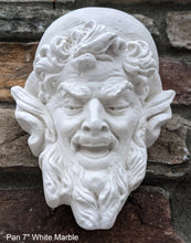 Load image into Gallery viewer, Pan Gargoyle Satyr Faun wall Mephistopheles corbel keystone Grotesque goblin sculpture www.NEO-MFG.com 7&quot;

