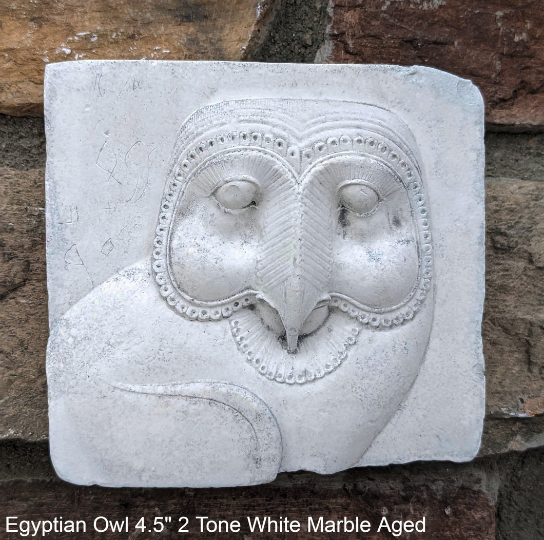 History Egyptian Owl Sculptural wall relief www.Neo-Mfg.com 4.5