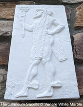 Load image into Gallery viewer, Roman Greek Sacello di Venere Herculaneum Warrior Stone Carving Sculpture Wall Frieze tall www.Neo-Mfg.com
