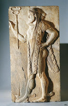 Load image into Gallery viewer, Roman Greek Sacello di Venere Herculaneum Warrior Stone Carving Sculpture Wall Frieze tall www.Neo-Mfg.com
