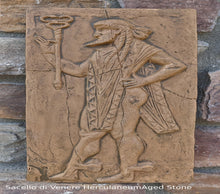 Load image into Gallery viewer, Roman Greek Sacello di Venere Herculaneum Warrior Stone Carving Sculpture Wall Frieze tall www.Neo-Mfg.com
