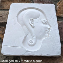 Load image into Gallery viewer, History Egyptian Child god Sculpture museum reproduction art www.Neo-Mfg.com home decor relief 10.75&quot;
