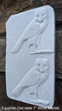 Load image into Gallery viewer, History Egyptian Owl stele owls Sculptural wall relief www.Neo-Mfg.com 7&quot; Museum preproduction
