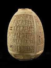 Load image into Gallery viewer, Babylonian Cuneiform Umma-Lagash Cone Marker Mesopotamia Sculptural relief carving www.Neo-Mfg.com Museum Reproduction
