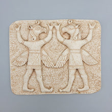 Load image into Gallery viewer, Carchemish Neo Hittite Heralds Wall sculpture Wall plaque relief art www.Neo-Mfg.com home decor 7.5&quot;
