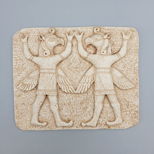 Carchemish Neo Hittite Heralds Wall sculpture Wall plaque relief art www.Neo-Mfg.com home decor 7.5