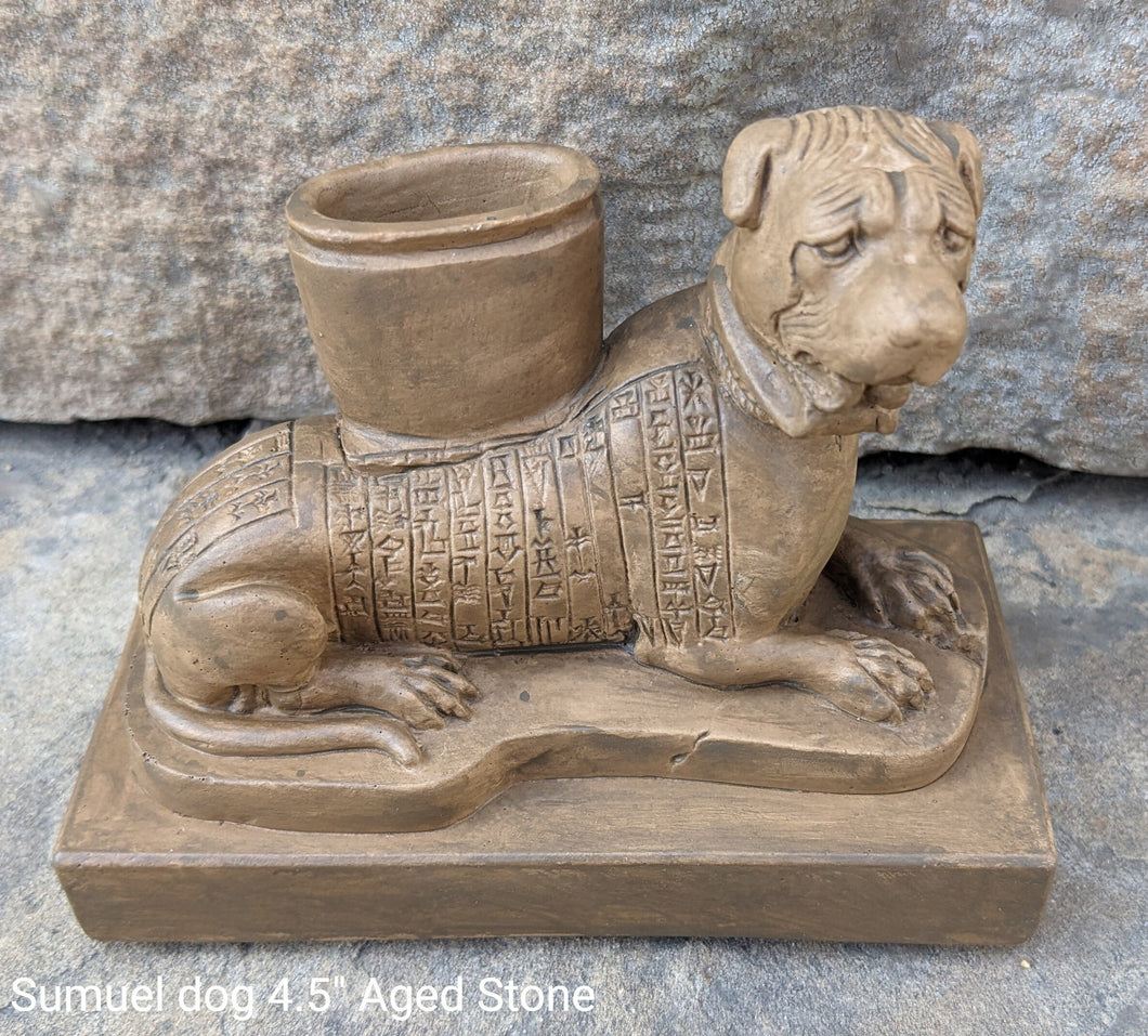Assyrian Sumuel dog Persian art Sculpture 4.5