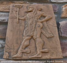 Load image into Gallery viewer, Roman Greek Sacello di Venere Herculaneum Warrior Stone Carving Sculpture Wall Frieze tall www.Neo-Mfg.com
