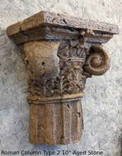 Load image into Gallery viewer, Roman Greek Wall Column plaque Fragment relief www.Neo-Mfg.com 10" each TYPE 2
