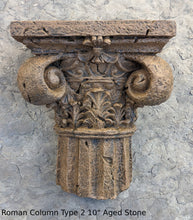 Load image into Gallery viewer, Roman Greek Wall Column plaque Fragment relief www.Neo-Mfg.com 10&quot; each TYPE 2
