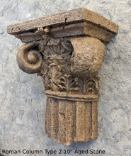 Load image into Gallery viewer, Roman Greek Wall Column plaque Fragment relief www.Neo-Mfg.com 10&quot; each TYPE 2
