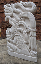 Load image into Gallery viewer, Aztec Mayan offering god corn serpent wall Sculpture plaque www.Neo-Mfg.com Home decor 14&quot;
