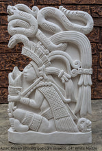 Load image into Gallery viewer, Aztec Mayan offering god corn serpent wall Sculpture plaque www.Neo-Mfg.com Home decor 14"
