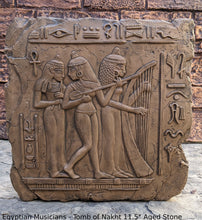 Load image into Gallery viewer, Egyptian Musicians - Tomb of Nakht, Egypt. Dynasty XVIII 1450 B.C. www.NEO-MFG.com 11.5"
