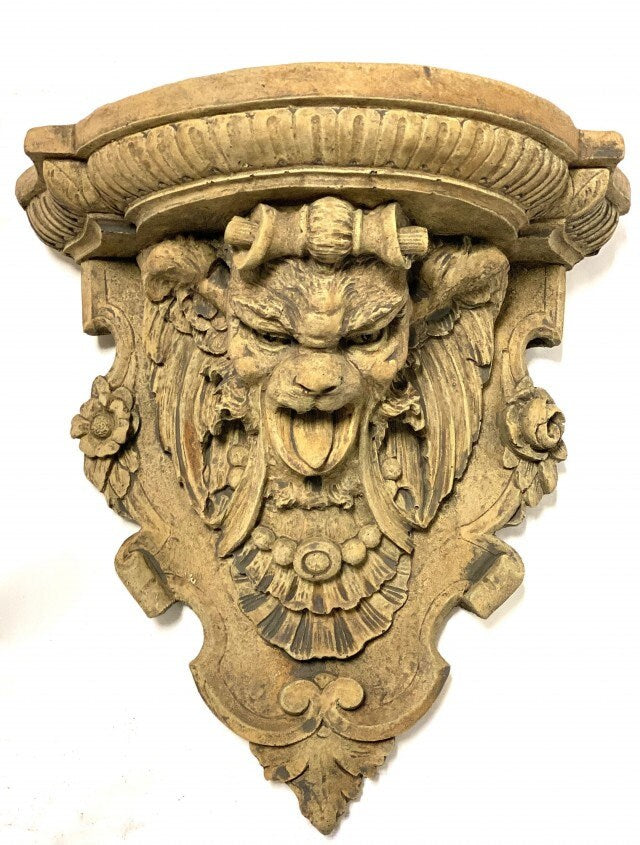 Gargoyle Satyr wall Shelf corbel Grotesque goblin sculpture www.NEO-MFG.com 14