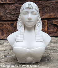 Load image into Gallery viewer, Egyptian Cleopatra queen Goddess bust Sculptural statue www.Neo-Mfg.com 5.75&quot;
