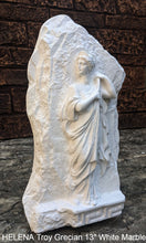 Load image into Gallery viewer, Roman Greek HELENA Troy Grecian lady fragment Stone Carving Sculpture Wall Frieze 13&quot; tall made in USA www.Neo-Mfg.com
