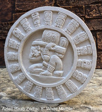 Load image into Gallery viewer, MAYAN AZTEC Haab Zodiac CALENDAR Sculptural wall relief plaque 8" www.Neo-Mfg.com

