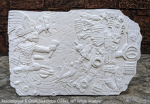 Load image into Gallery viewer, Aztec Maya Artifact Carved Tezcatlipoca &amp; Chalchiuhtlicue Sculpture Statue 16&quot; www.Neo-Mfg.com Wall art Codex
