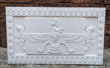 Load image into Gallery viewer, Assyrian Faravahar ahura mazda Persian Persepolis art Sculpture wall plaque relief www.Neo-Mfg.com
