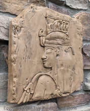 Load image into Gallery viewer, History Egyptian Queen Tiye Tiyi Fragment Sculptural wall relief plaque www.Neo-Mfg.com 12&quot; Museum reproduction
