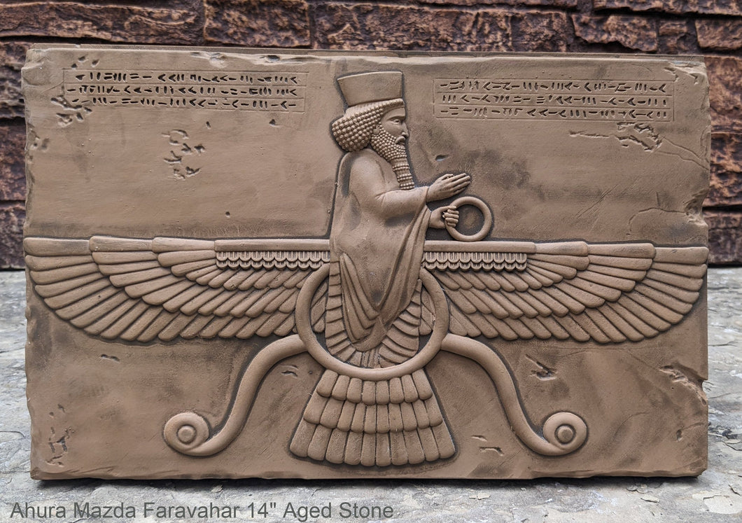 Assyrian Ahura Mazda Faravahar Persian Persepolis art Wall Sculpture 14
