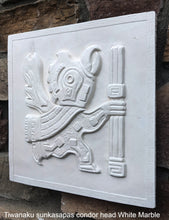 Load image into Gallery viewer, Inca Viracocha Tiwanaku Gateway sun sunkasapas condor head Sculptural wall relief plaque www.Neo-Mfg.com home decor
