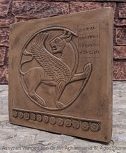 Load image into Gallery viewer, Assyrian Persian Winged lion Griffin Achaemenid Persepolis carvings Sculpture reproduction art 8" www.Neo-Mfg.com Museum Reproduction
