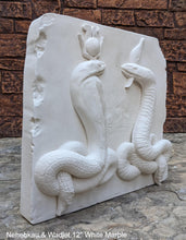 Load image into Gallery viewer, Egyptian Nehebkau &amp; Wadjet 2 Serpents Artifact Carved Sculpture Statue 12&quot; www.Neo-Mfg.com Museum reproduction
