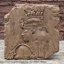 Load image into Gallery viewer, History Egyptian Queen Tiye Tiyi Fragment Sculptural wall relief plaque www.Neo-Mfg.com 12&quot; Museum reproduction
