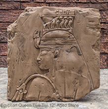 Load image into Gallery viewer, History Egyptian Queen Tiye Tiyi Fragment Sculptural wall relief plaque www.Neo-Mfg.com 12" Museum reproduction
