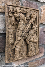 Load image into Gallery viewer, Aztec Mayan Yaxchilán Lintel 24 Sculpture 9.5" www.Neo-Mfg.com Plaque relief carving
