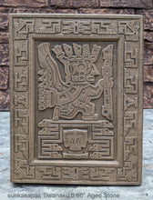 Load image into Gallery viewer, Inca Viracocha Tiwanaku Gateway sun sunkasapas Sculptural wall relief plaque www.Neo-Mfg.com home decor 8.66"
