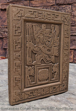 Load image into Gallery viewer, Inca Viracocha Tiwanaku Gateway sun sunkasapas condor head Sculptural wall relief plaque www.Neo-Mfg.com home decor 8.66&quot;
