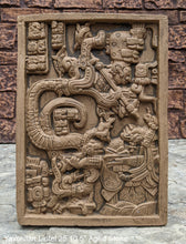 Load image into Gallery viewer, Aztec Mayan Yaxchilán Lintel 25 Sculpture 10.5&quot; www.Neo-Mfg.com Plaque relief carving
