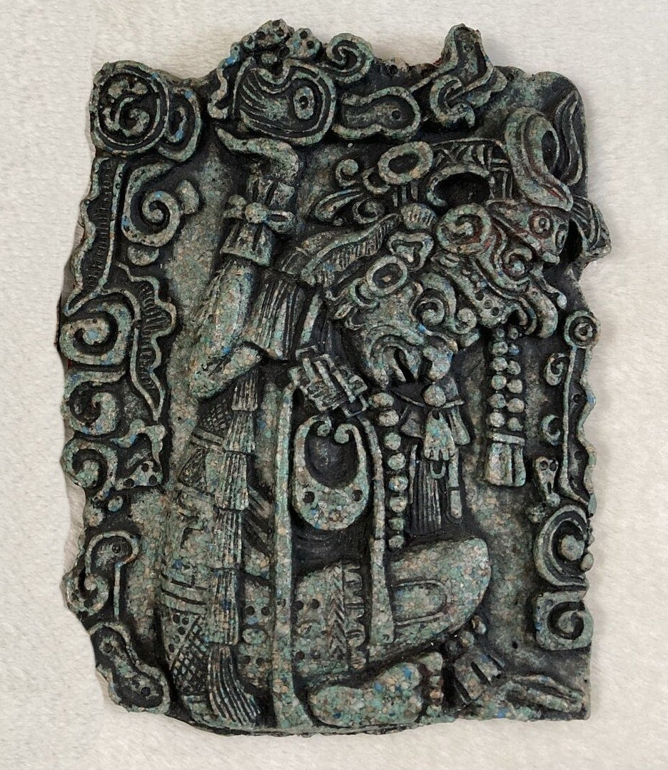 History Aztec Maya Itzamna Artifact Carved Sculpture Statue 7