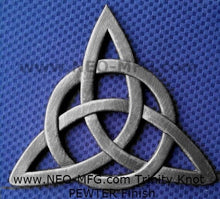 Load image into Gallery viewer, Celtic decor Trinity Knot triquetra Wall Plaque sculpture Irish www.Neo-Mfg.com 12&quot;

