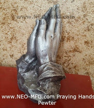 Load image into Gallery viewer, Religious Praying Hands Father Sculpture Statue Pray Neo-Mfg Life Size White 9" home decor
