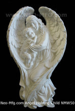 Load image into Gallery viewer, ANGEL holding Child wall frieze sculpture statue 15" neo-mfg art wall plaque
