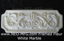 Load image into Gallery viewer, Decor FLEUR De Lis Framed Tuscan wall art plaque 21" Neo-Mfg
