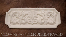 Load image into Gallery viewer, Decor FLEUR De Lis Framed Tuscan wall art plaque 21" Neo-Mfg
