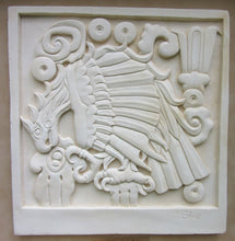 Load image into Gallery viewer, Aztec Mayan Toltec Eagle Plaque Artifact Sculpture www.Neo-Mfg.com home decor 10"
