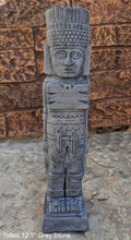 Load image into Gallery viewer, Toltec warrior Mesoamerican MAYAN AZTEC Sculptural statue stele 12.5&quot; www.Neo-Mfg.com
