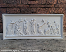 Load image into Gallery viewer, Roman Greek Thorvaldsen The Ages of Love 1824 Cherub nursery plaque wall relief www.Neo-Mfg.com 18&quot;
