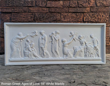 Load image into Gallery viewer, Roman Greek Thorvaldsen The Ages of Love 1824 Cherub nursery plaque wall relief www.Neo-Mfg.com 18"
